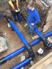Wasserleitung Hausanschluss Wasserleitung PE